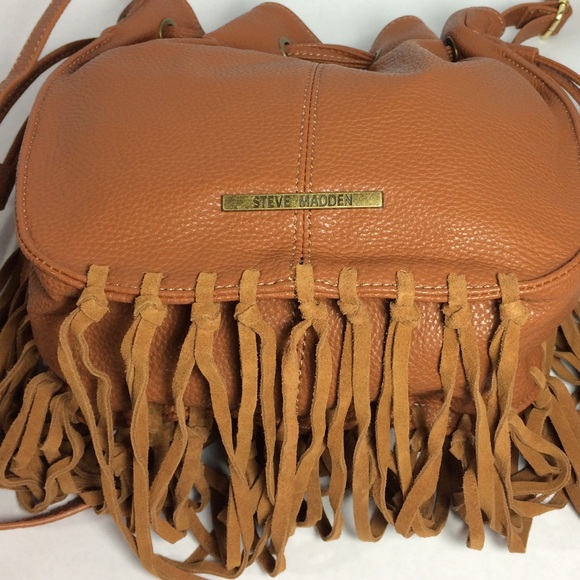 Steve madden festival fringe bucket crossbody bag - Picture 4 of 7